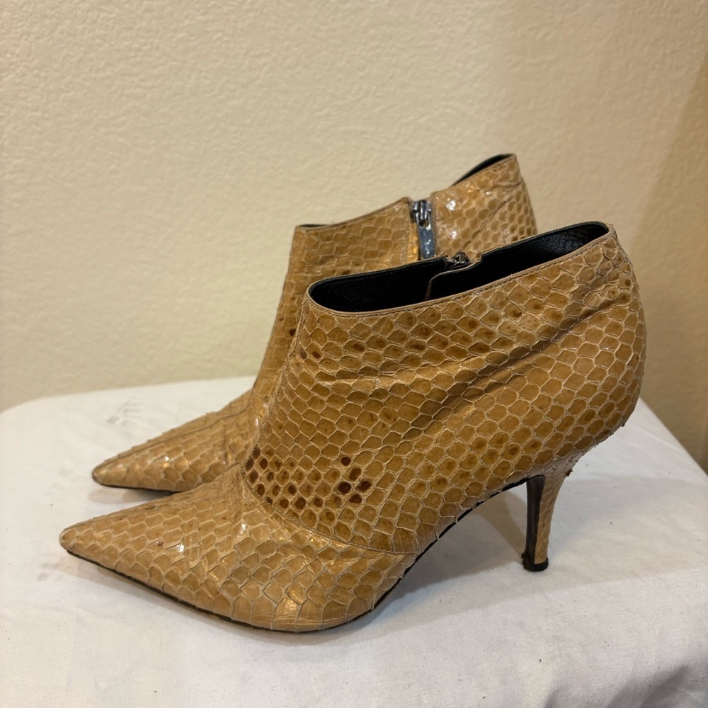 Yves Saint Laurent Vintage Snakeskin Boots - Picture 3 of 10